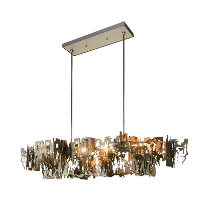 Unique Distressed Metal LED Chandelier Light Fixture