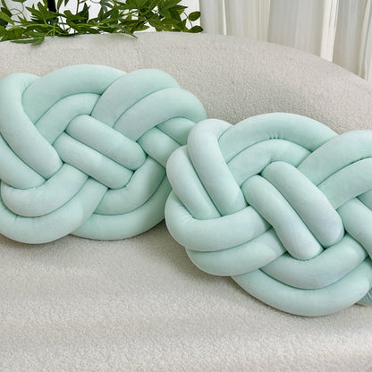 Comfortable Fuzzy Round Throw Pillows - 2 Pack