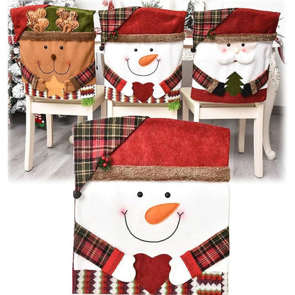Fun Santa Christmas Chair Protector Covers