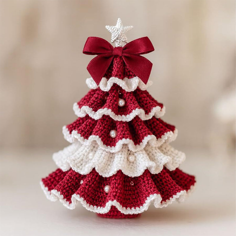 Beautiful Crocheted Mini Christmas Trees