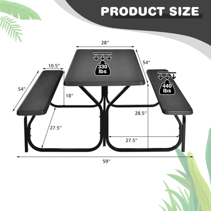 Outdoor Patio Dining Bench Set