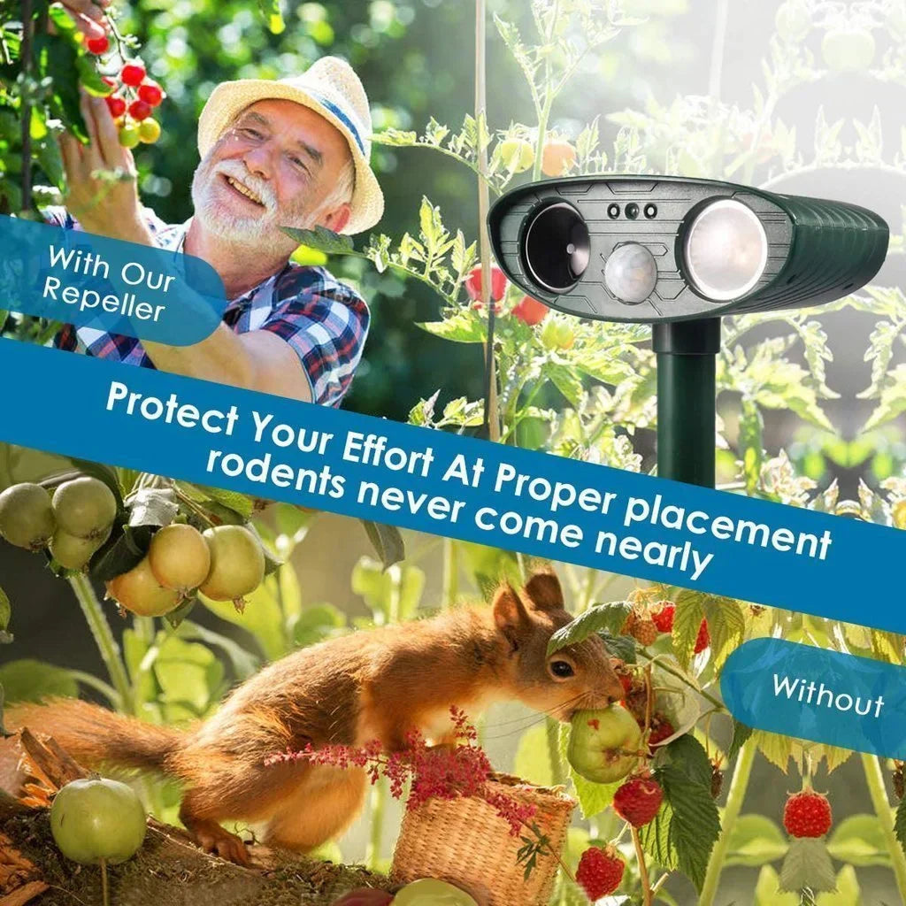 Outdoor Motion Sensor Animal Repellent 4 Piece Set