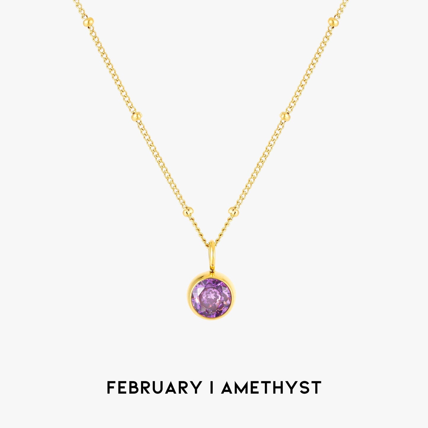 Gemstone Drop Pendant Necklace