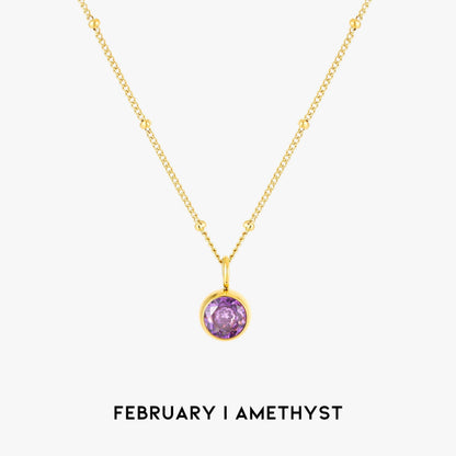 Gemstone Drop Pendant Necklace