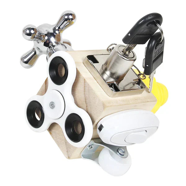 Educational Wooden Sensory Play Cube Toy