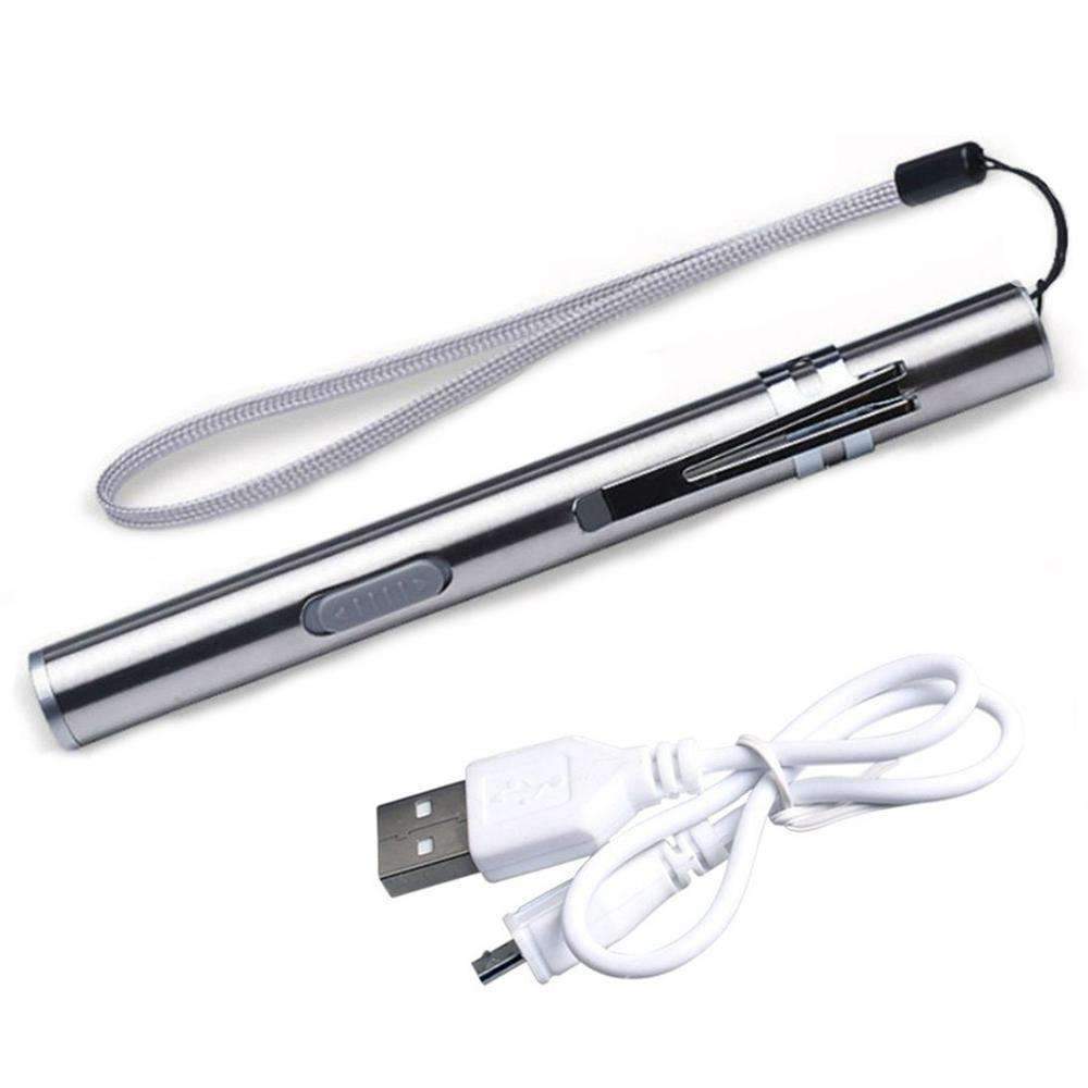 Durable LED Torch Rechargeable Waterproof USB Light - Halri