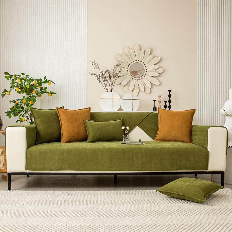 Plush Sofa Slipcover - Soft Furniture Protector - Halri