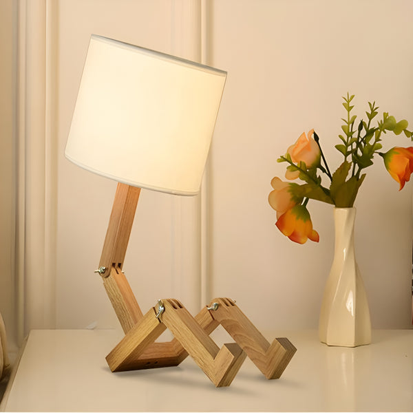 Adjustable Wooden Table Lamp - Halri