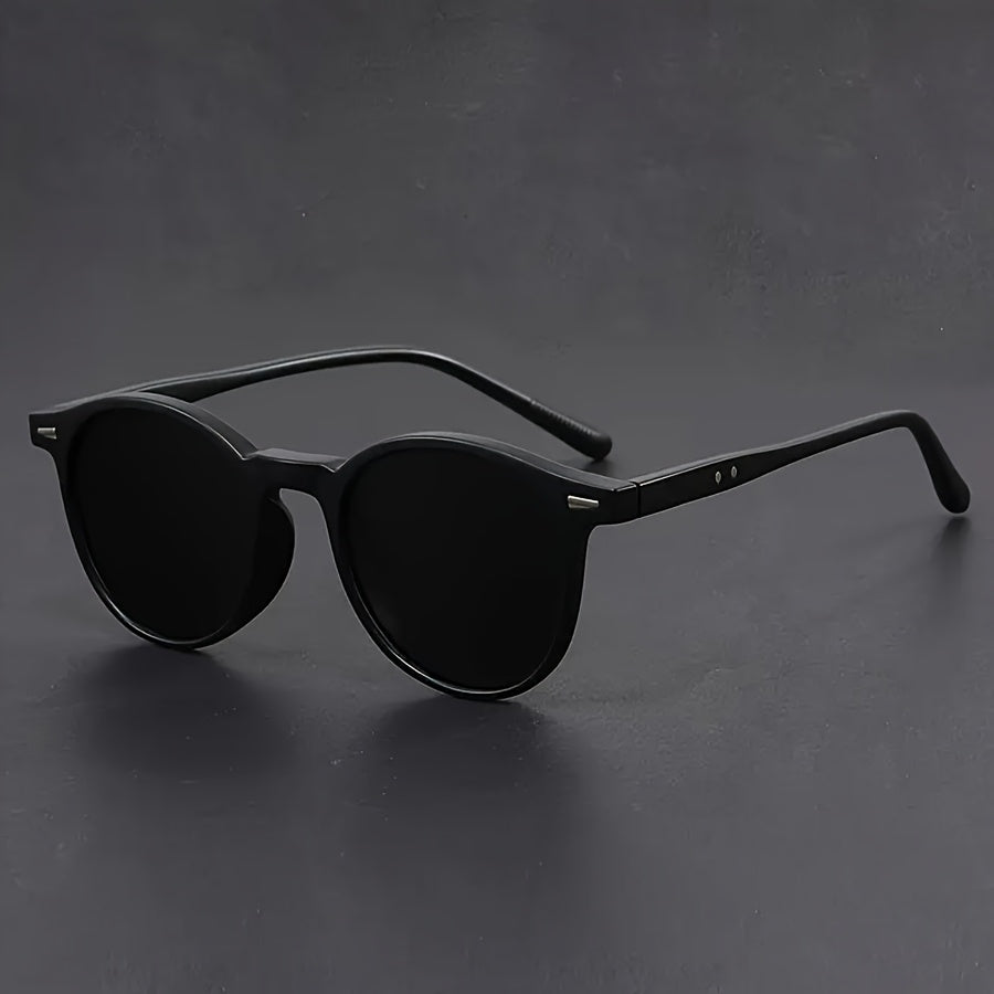 Classic Men's Round Sunglasses Tortoiseshell Frames
