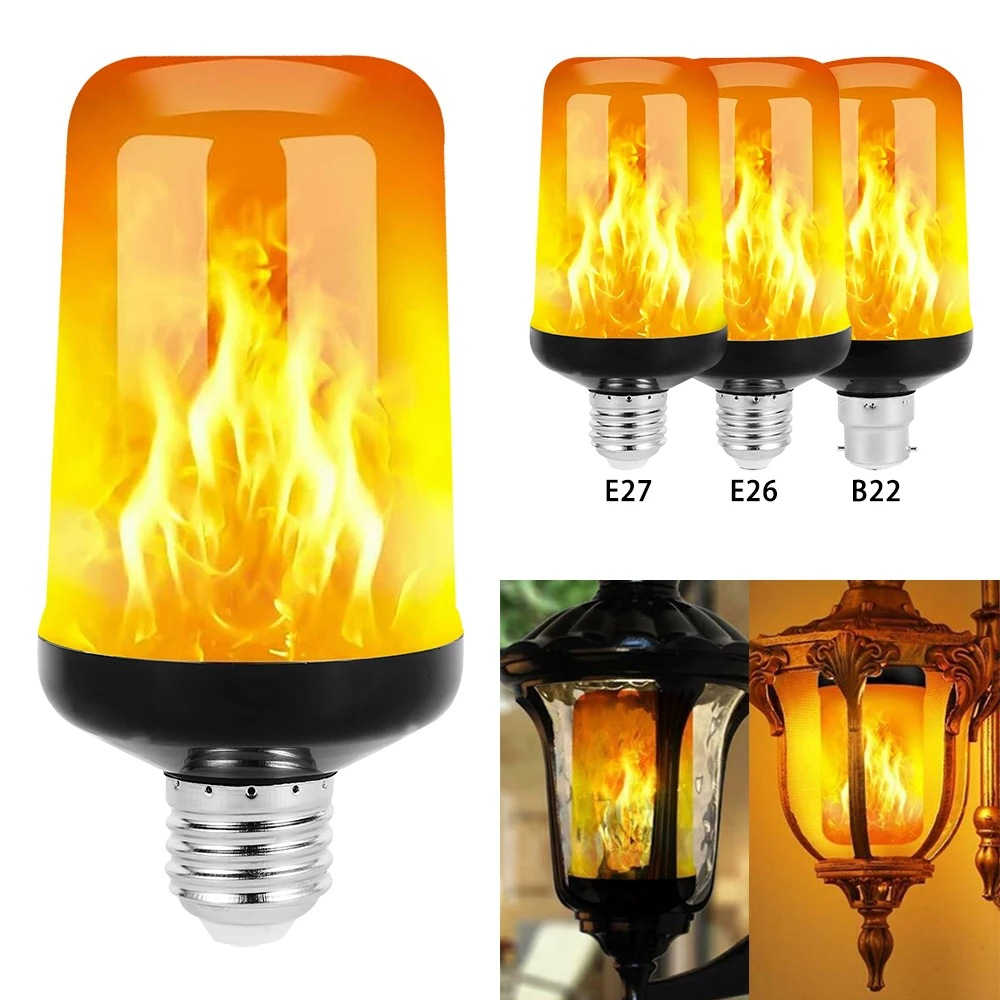 Colorful LED Flame Effect Table Lamp - Halri