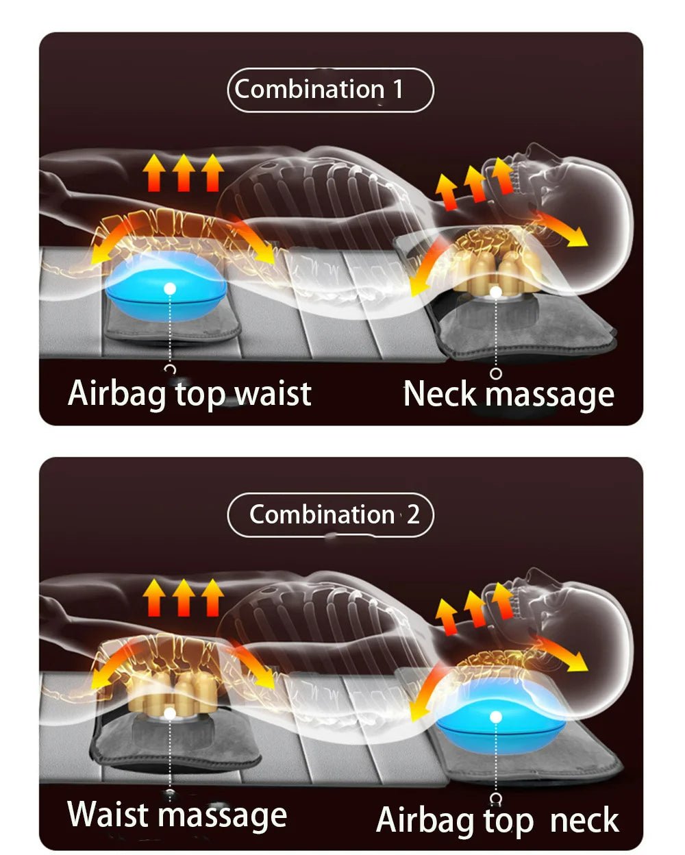 Relaxing Heated Massage Mat with Shiatsu Function