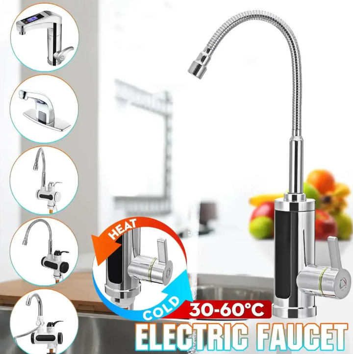 Powerful Instant Hot Water Kitchen Tap 3000W