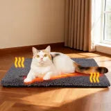 Cozy Heated Cat Bed | Warm Thermal Pet Mat