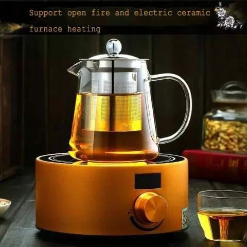Premium Glass Teapot with Strainer - Halri