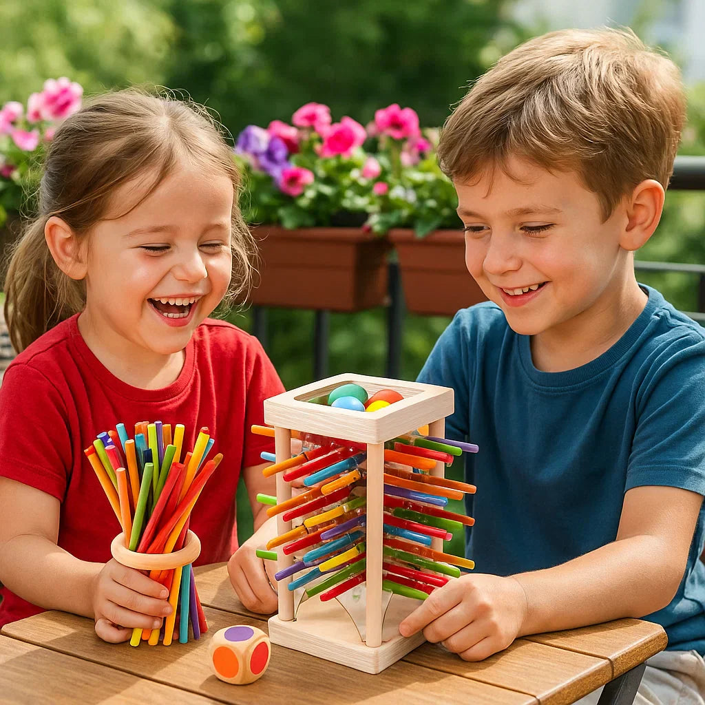 Fun Wooden Ball Balance Skill Toy - Halri