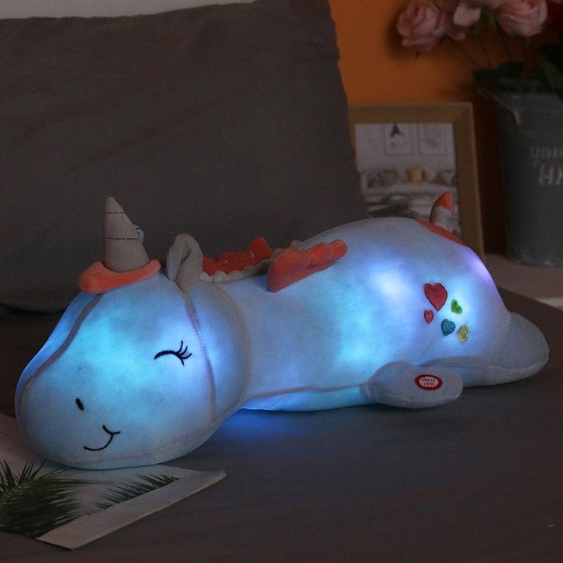 Cuddly Unicorn Night Light Plush Toy for Children