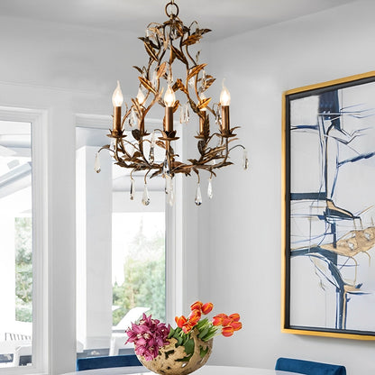 Luxury Antique Crystal Droplet Chandelier Lighting - Halri