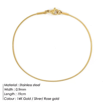 Simple Chain Bracelet with Sleek Clasp
