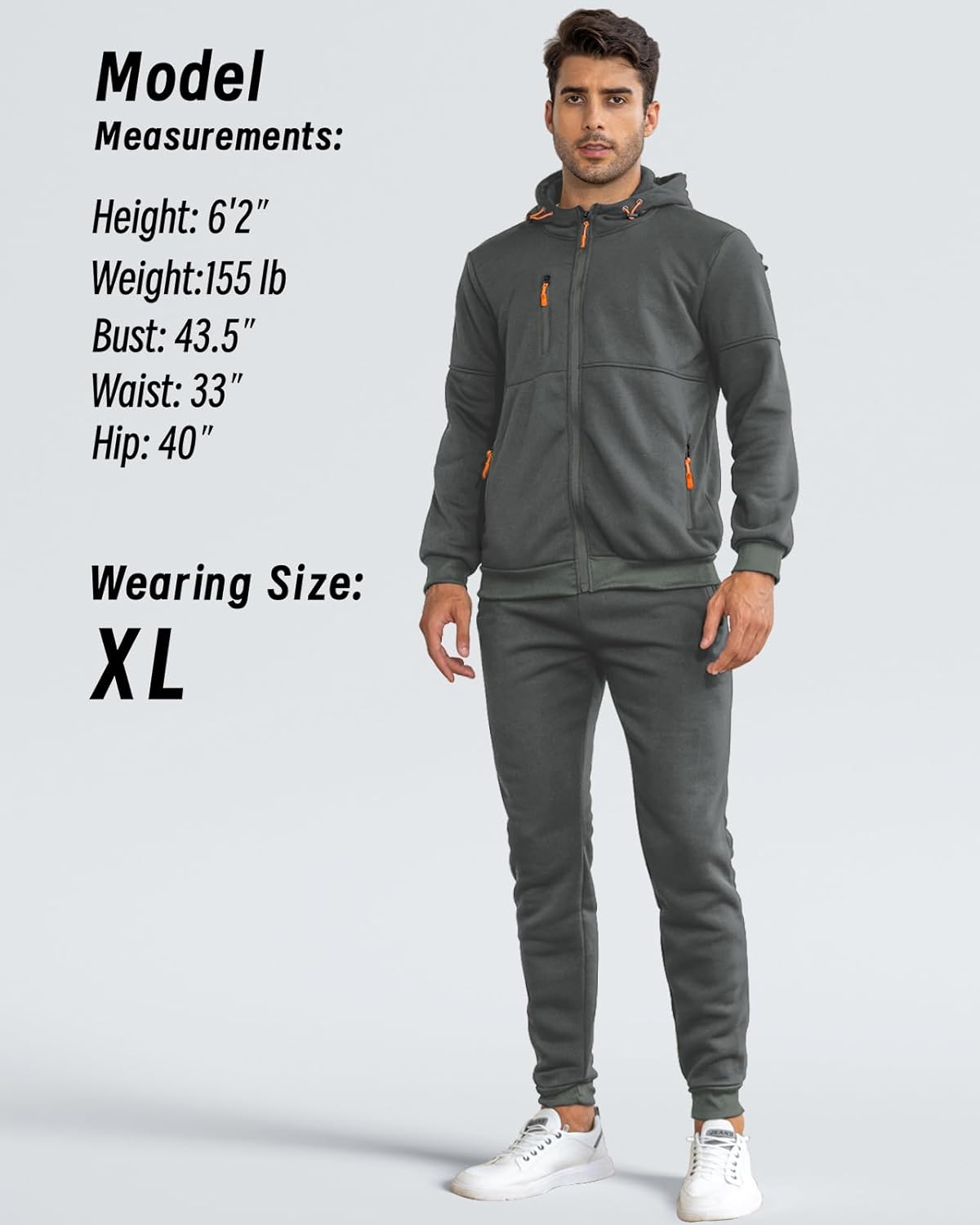 Soft Mens Athletic Jogger Suit