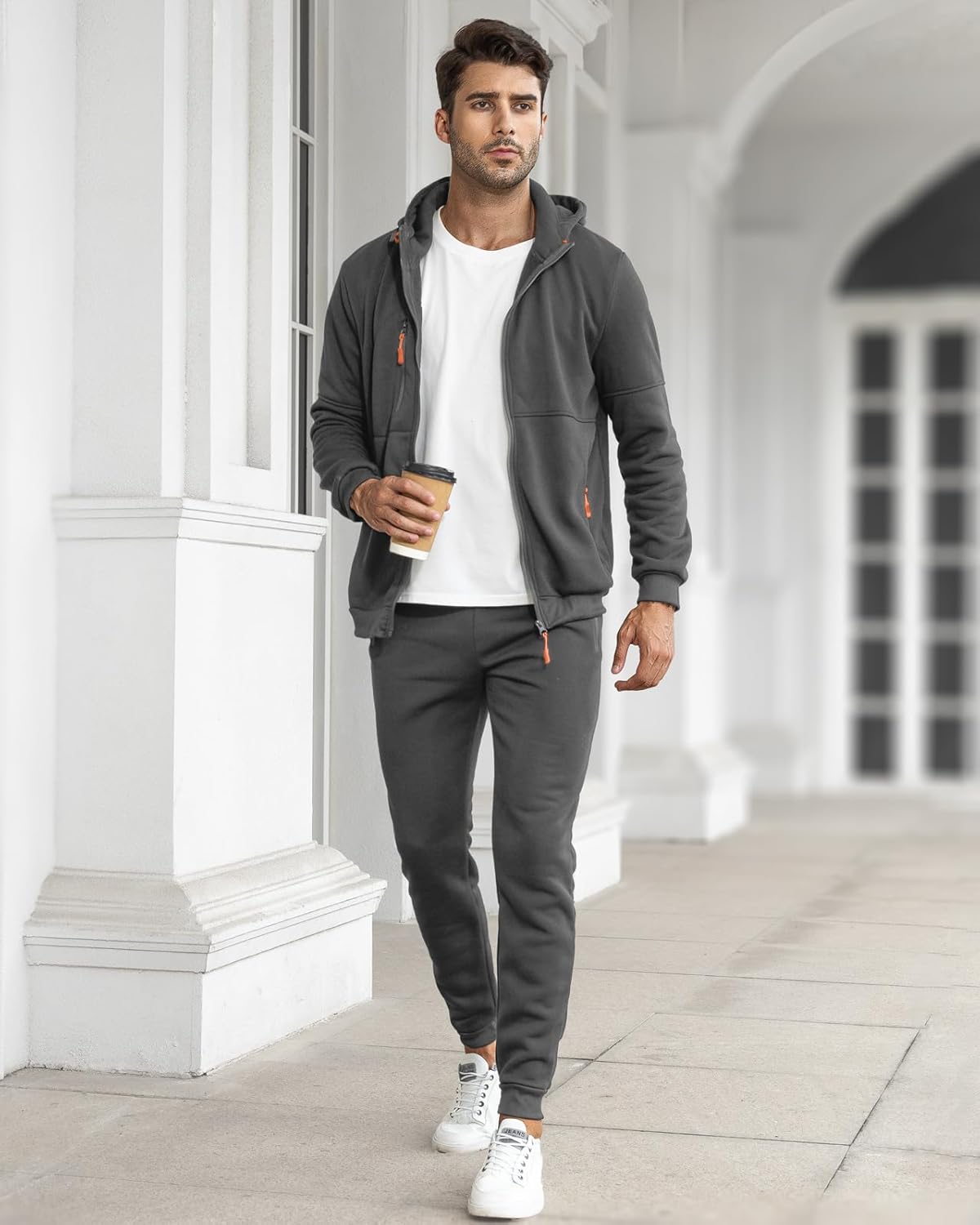Soft Mens Athletic Jogger Suit