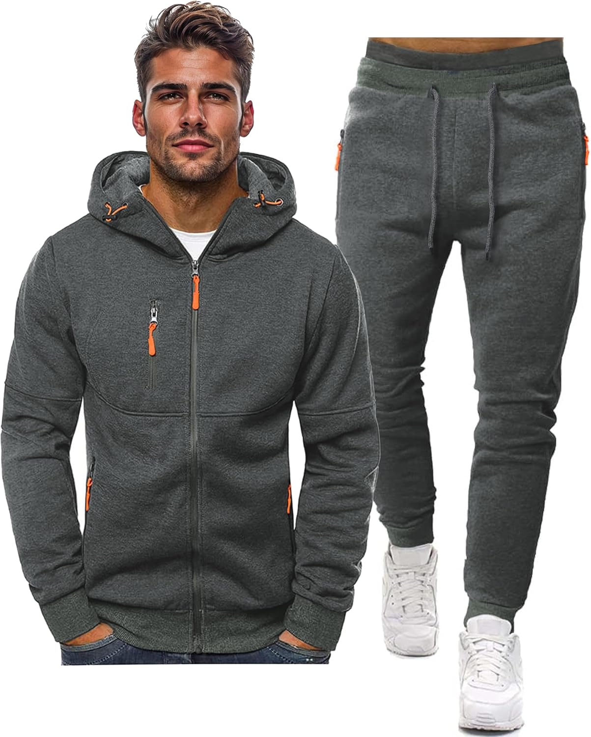 Soft Mens Athletic Jogger Suit