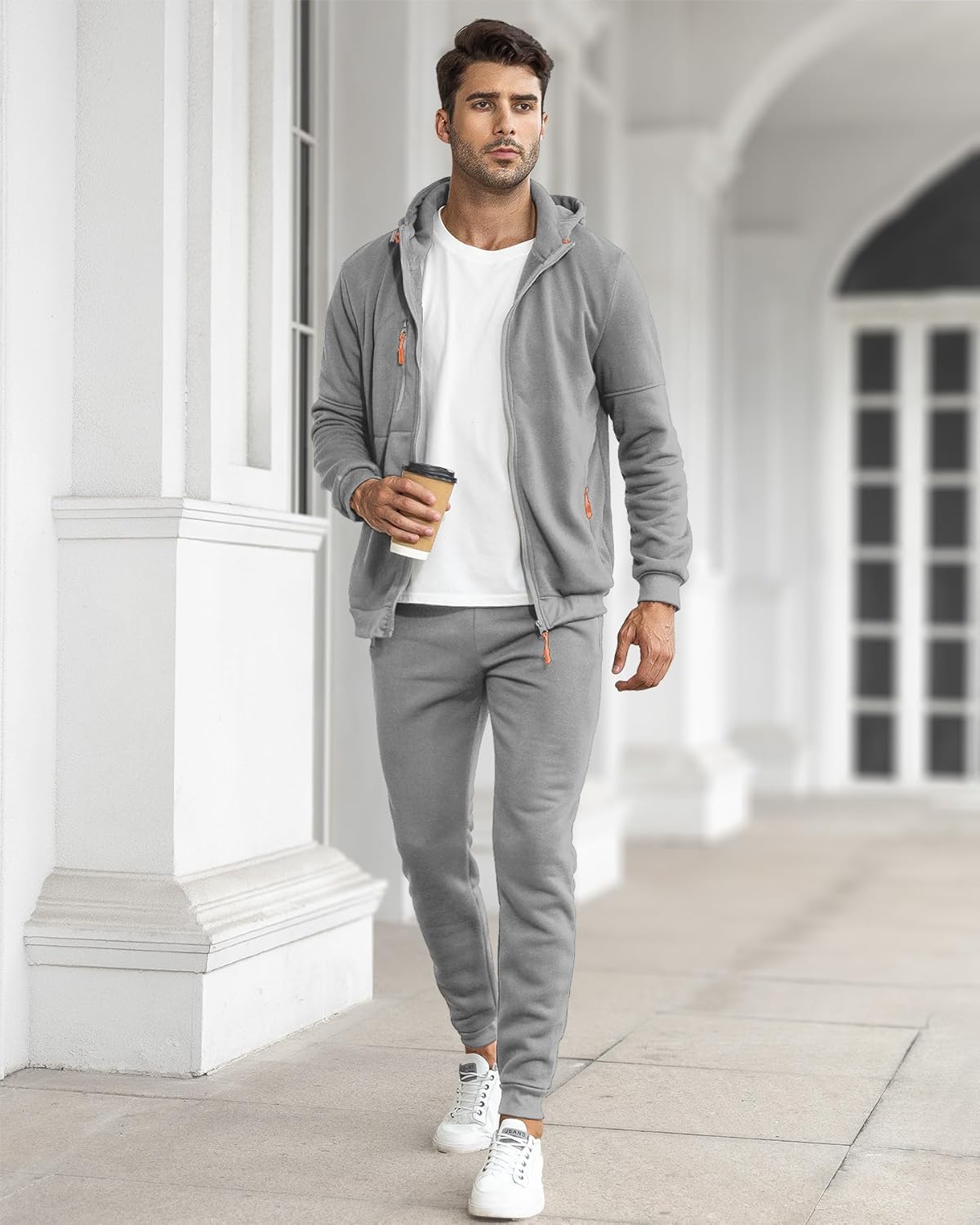 Soft Mens Athletic Jogger Suit