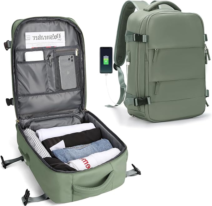Tough Travel Backpack with USB Charger