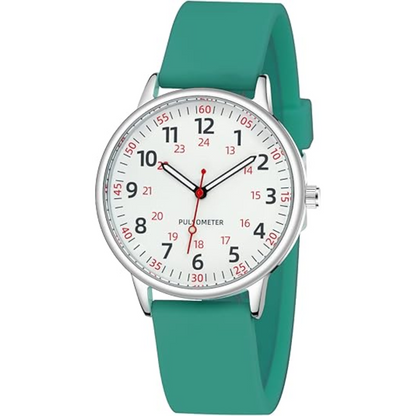 Fashionable Ladies Clip-On Waterproof Silicone Watch