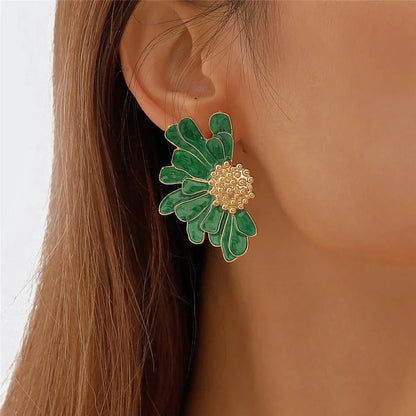 Delicate Floral Drop Earrings