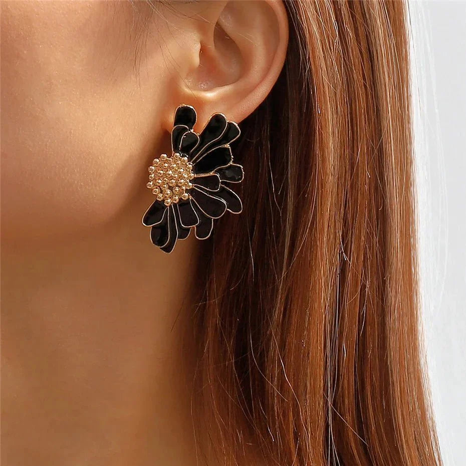 Delicate Floral Drop Earrings