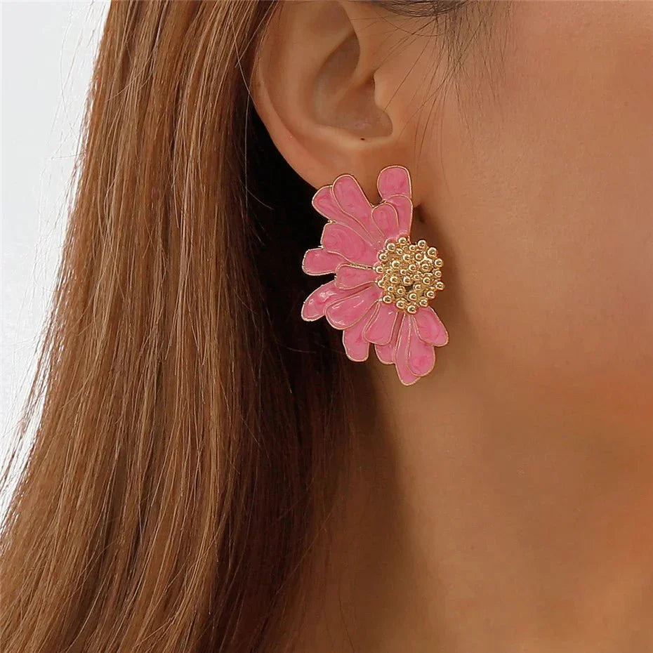 Delicate Floral Drop Earrings