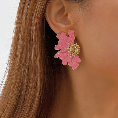 Delicate Floral Drop Earrings