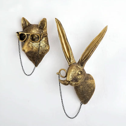 Colorful Animal Resin Wall Hooks Decor