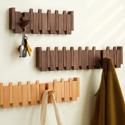 Premium Wooden Coat Rack with Piano Design