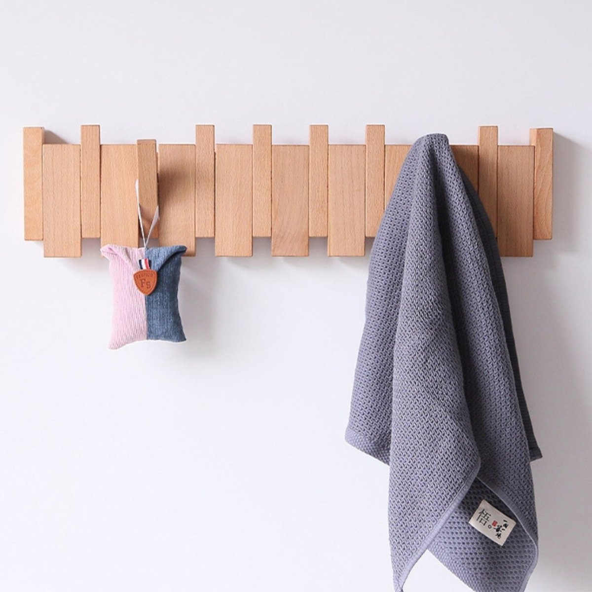 Premium Wooden Coat Rack with Piano Design