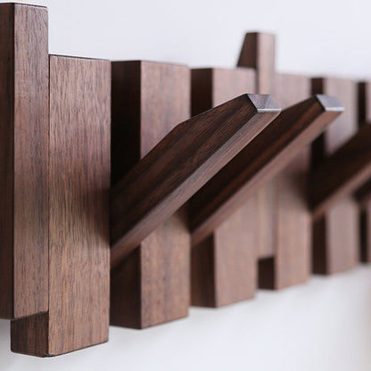 Premium Wooden Coat Rack with Piano Design
