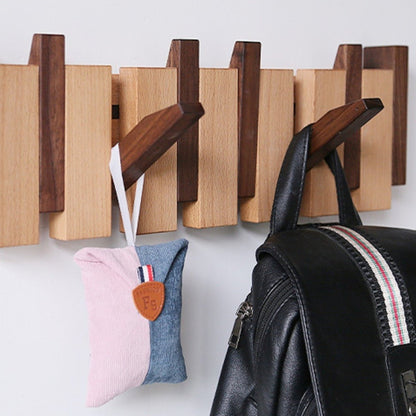 Premium Wooden Coat Rack with Piano Design