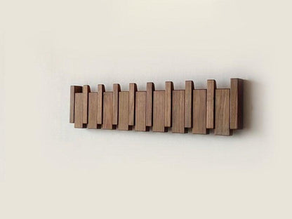 Rustic Wood Hallway Coat Hook