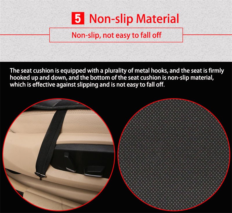 Warm Car Seat Cover with Thermal Control and Grip