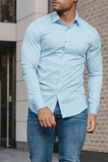 Comfortable Fit Mens Stretch Dress Shirt