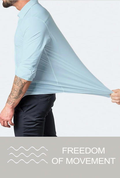 Comfortable Fit Mens Stretch Dress Shirt