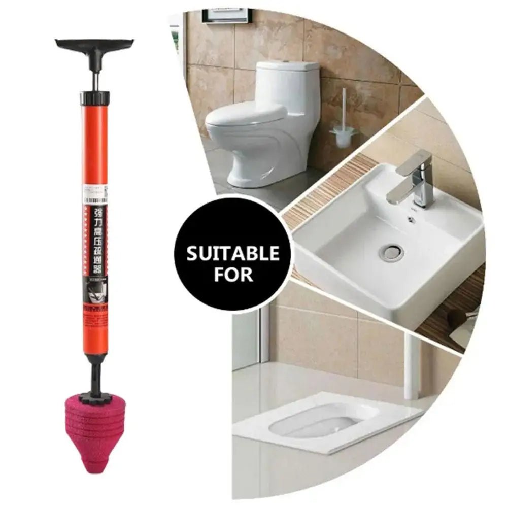 Heavy Duty Toilet Plunger with Soft Grip Handle