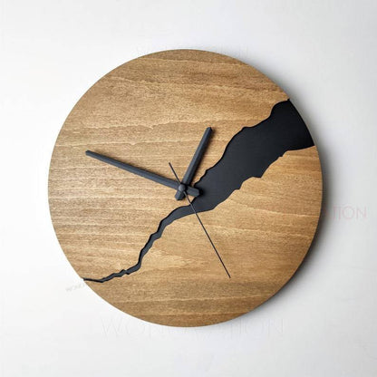 Elegant Natural Wood Wall Clock