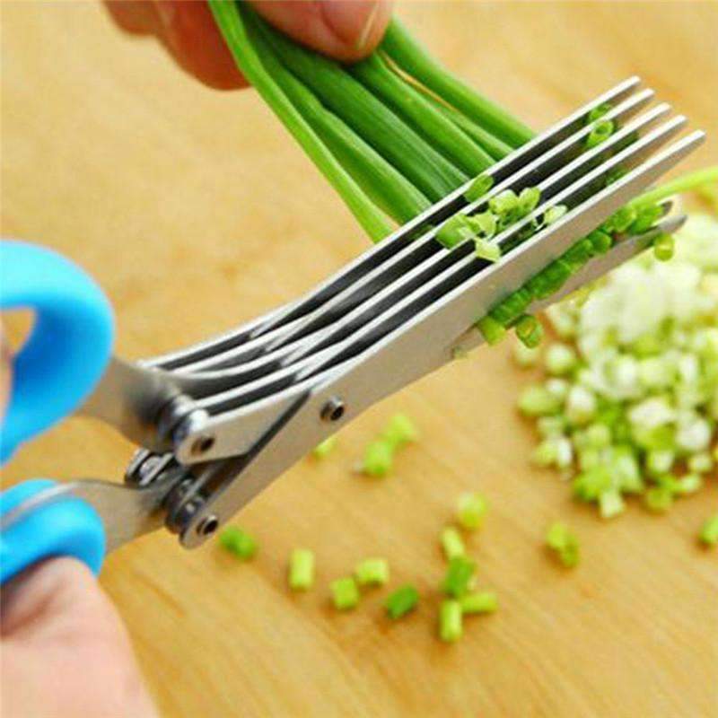 Premium Kitchen Scissors - 5-in-1 Stainless Steel Cutter - Halri