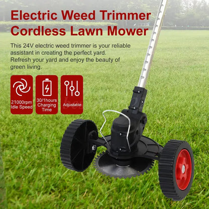 Portable 3-in-1 Electric String Trimmer with Metal Blades