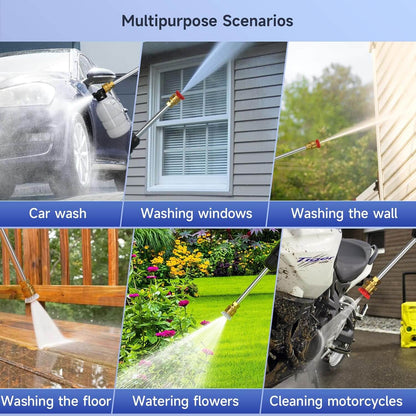 Portable Power Washer with Rechargeable Batteries for Outdoor Use