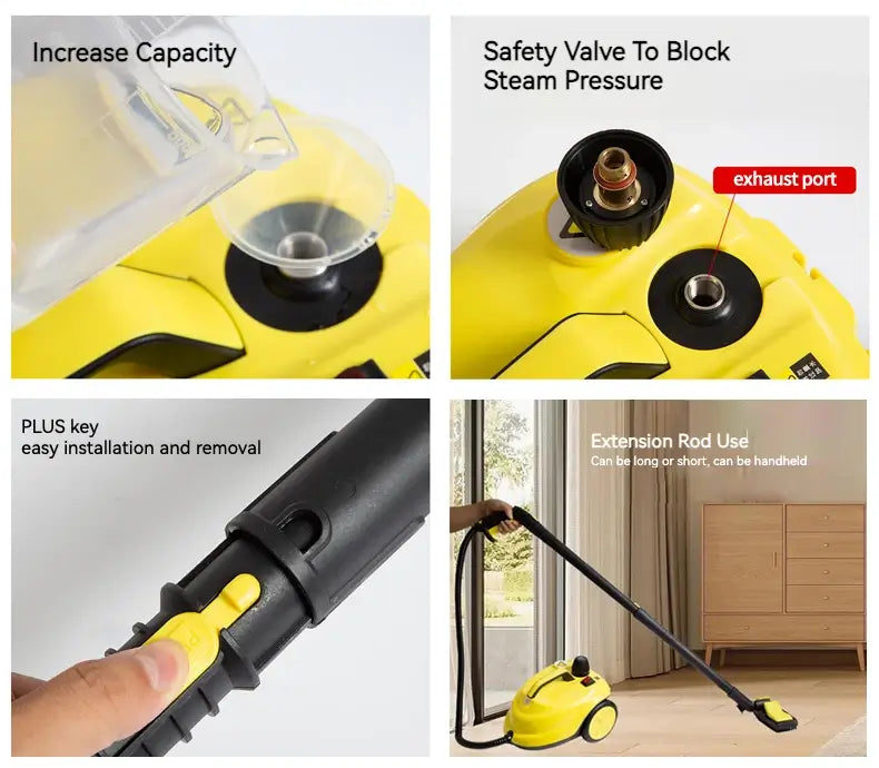 Portable Heavy Duty Steam Cleaner for Home and Car