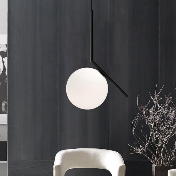 Glass Ball Pendant Light