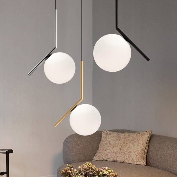 Sleek Round Hanging Light Fixture - Halri