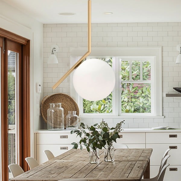 Glass Ball Pendant Light